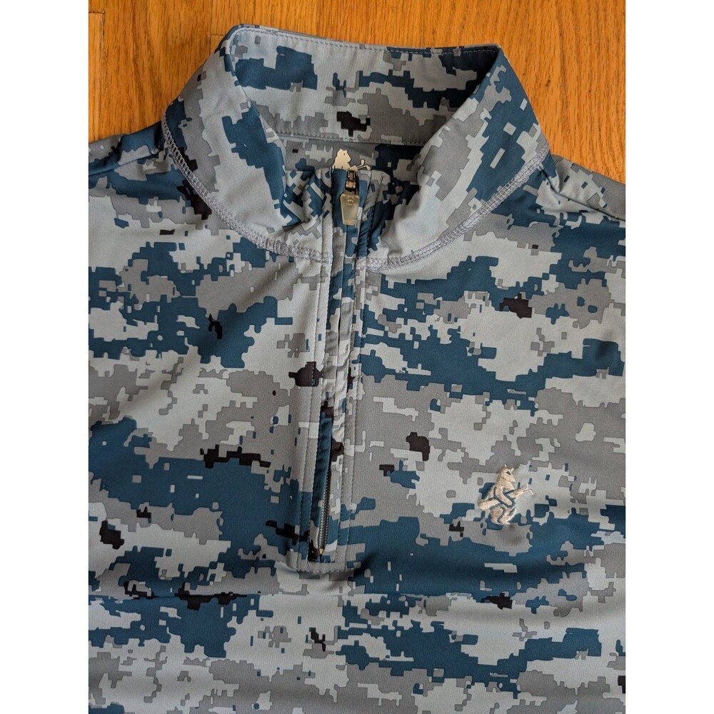 Chicago Cubs 1876 Golf 1/4 Zip Pullover Shirt Performance Cubbie Mens Small Camo